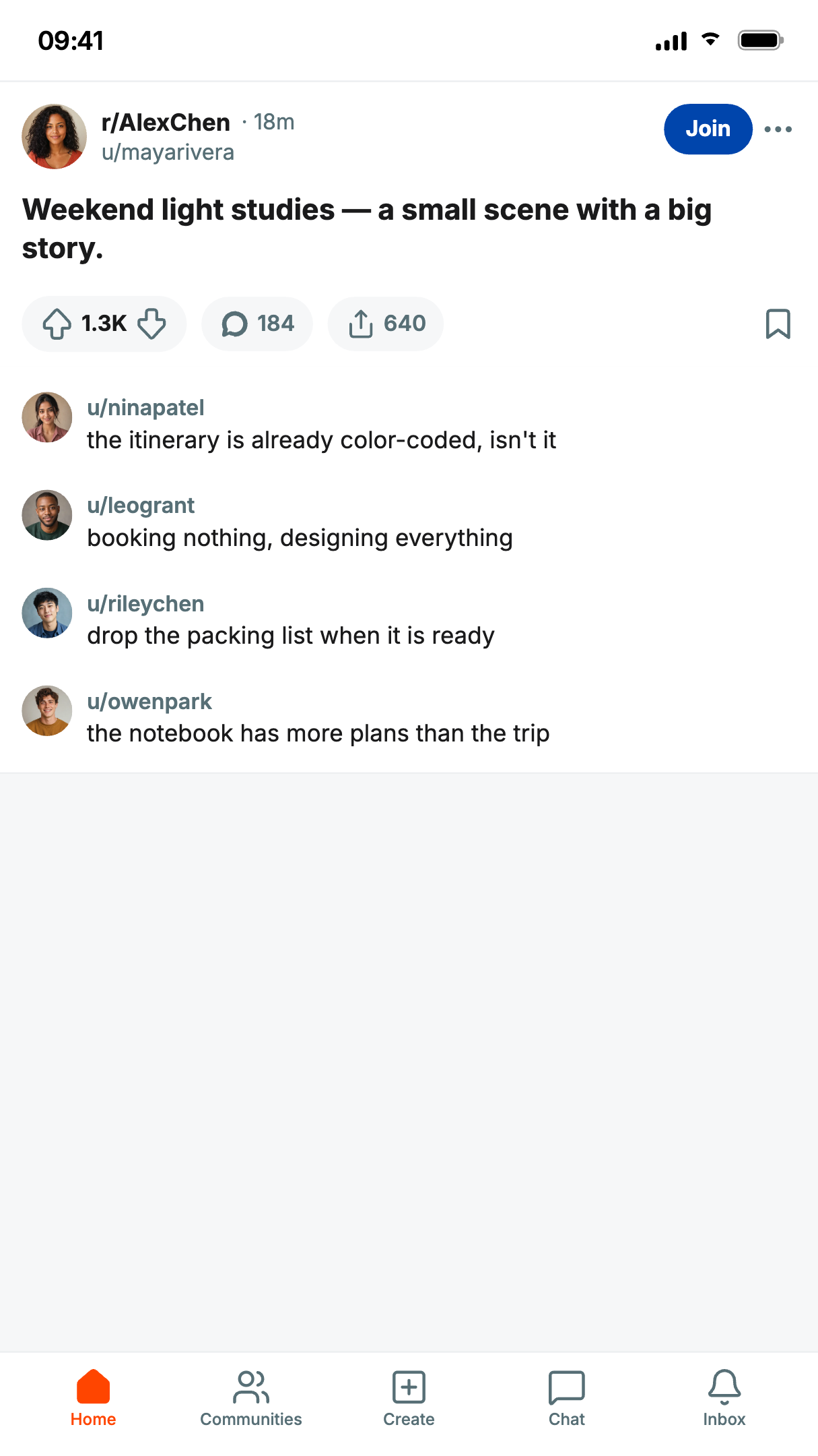 Reddit Post Generator example with the same text and details shown alongside