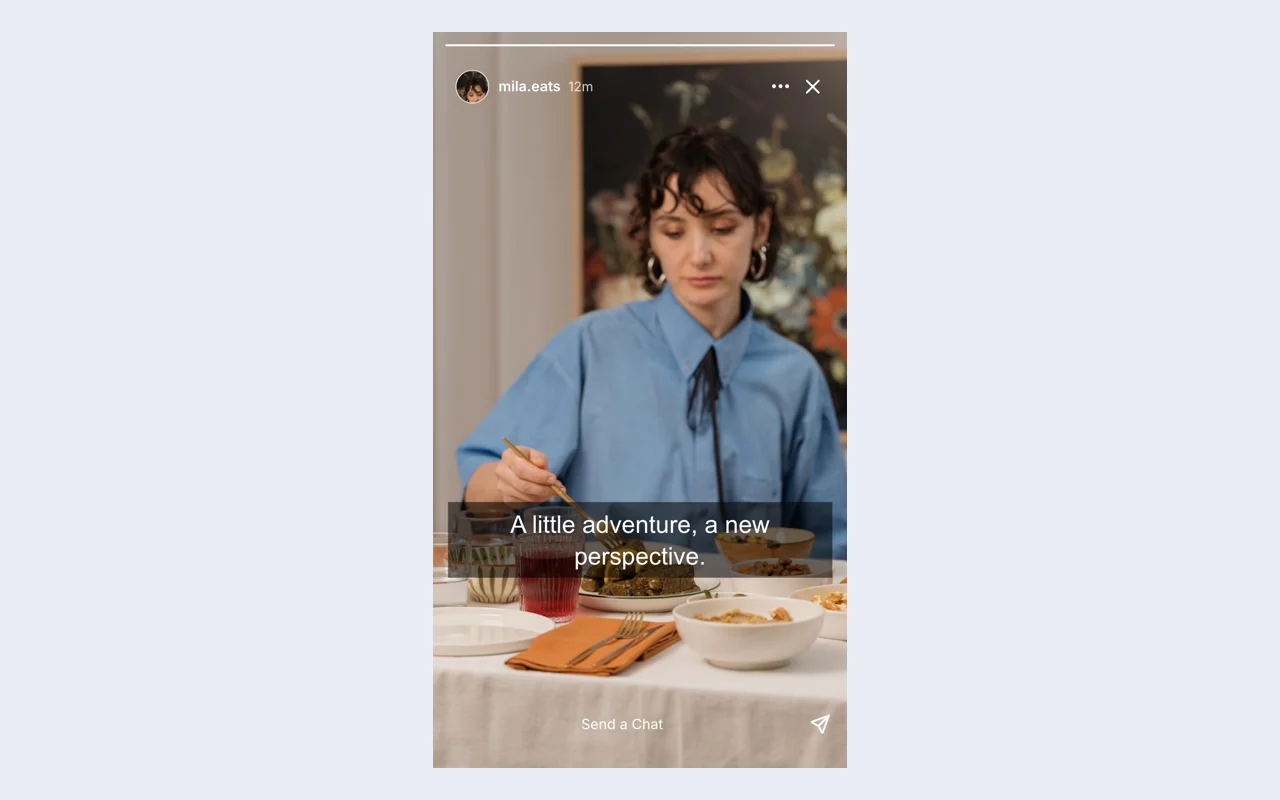 Actual Snapchat captioned photo example exported from this editor
