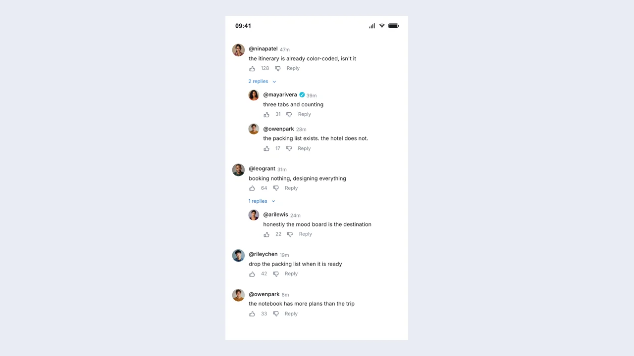 Fake YouTube Comment Generator example: a finished fictional comments scene